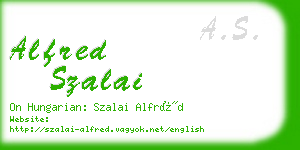alfred szalai business card